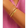 gorjana – Paseo Cuff – 18k gold plated brass – Multiple size choices – Polished finish – Hinge closure – Enhancing a casual look(6mm)