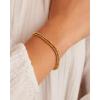 gorjana – Poppy Gold Bracelet Set – 18k Gold-Plated Brass – Luxurious and Durable Finish – Stackable for Dynamic Style – Perfect for Gifting