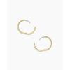 gorjana – Rose Hoops 13/16″ – 18k Gold Plated Brass – Hinge Closure – Surgical Steel Post – Timeless Elegant Design – Daily Earring Wear