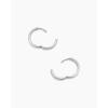 gorjana – Rose Hoops Silver 13/16″ profile diameter – 18k Gold Plated – Everyday Wear – Timeless Design – Versatile Style – Hinge Closure