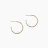 gorjana – Taner Small Hoops 1 inch – 18k Gold Plated – Hammered Texture – Everyday Wear – Timeless Elegance – Versatile Design – Secure Fit – Post Back Closure