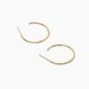 gorjana – Taner Small Hoops 1 inch – 18k Gold Plated – Hammered Texture – Everyday Wear – Timeless Elegance – Versatile Design – Secure Fit – Post Back Closure