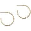 gorjana – Taner Small Hoops 1 inch – 18k Gold Plated – Hammered Texture – Everyday Wear – Timeless Elegance – Versatile Design – Secure Fit – Post Back Closure