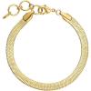 gorjana – Venice Bracelet 6 1/4″ to 7 1/4″ – 18k Gold-Plated Brass – Classic Herringbone Design – Layering with Other Jewelry – Timeless Elegance – Adjustable Comfortable Fit(Gold)