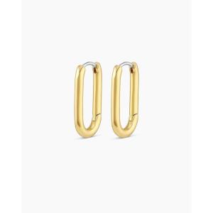 gorjana – Zoey Hoops 15/16″ – 18k Gold Plated – Everyday Wear – Elevate Any Look with Contemporary Design – Secure Hinge Closure – Versatile Wear