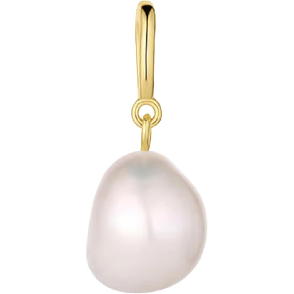 imagegorjana  Pearl Parker Charm 38  Luxurious 18k GoldPlated Finish  Unique Baroque Pearl  Easy Attachment Clasp  Versatile Jewelry Piece  Romantic Necklace Addition