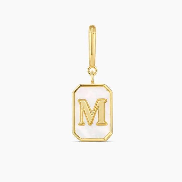 imagegorjana  Vintage Alphabet Parker Charm  Letter L  18k Gold Plated  Charm measures by 716  Personalized Initial Necklace Design  Lightweight Comfort  Versatile Accessory