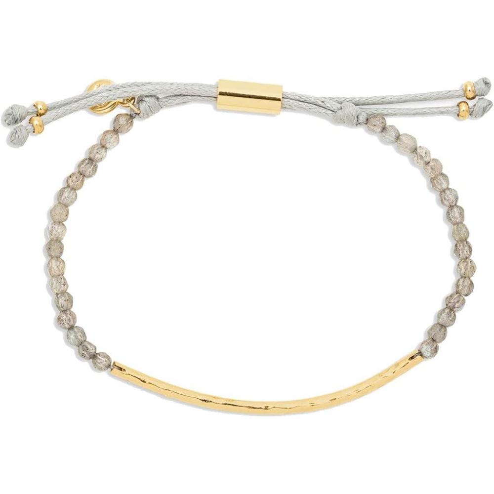 imagegorjana Womens Power Gemstone Bracelet for Balance Adjustable Slide ClosureGold plated