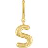 gorjana – Alphabet Helium Parker Charm – 18k Gold-Plated Finish – Initial Design Charm – Hinge Closure – Lightweight and Comfortable(S)