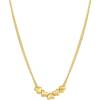 gorjana – Lou Heart Necklace 16″-18″ – 18k Gold Plated Brass – Chain with Heart Charms- Spring Ring Closure – Everyday Elegance – Perfect for Gifting(Gold)