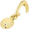 gorjana – Varsity Parker Charm 1/4″ – 18k Gold-Plated Brass – Sports Enthusiasts – Personalize Your Jewelry – Easy Attachment and Removal(Golf)