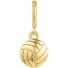 gorjana – Varsity Parker Charm 1/4″ – 18k Gold-Plated Brass – Sports Enthusiasts – Personalize Your Jewelry – Easy Attachment and Removal(Volleyball)