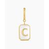 gorjana – Vintage Alphabet Parker Charm – Letter C – 18k Gold Plated – Charm measures by 7/16″ – Personalized Initial Necklace Design – Lightweight Comfort – Versatile Accessory