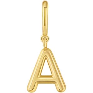 gorjana – Alphabet Helium Parker Charm – 18k Gold-Plated Finish – Initial Design Charm – Hinge Closure – Lightweight and Comfortable(A)