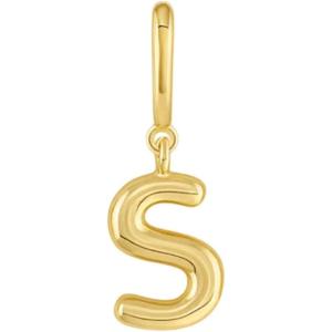 gorjana – Alphabet Helium Parker Charm – 18k Gold-Plated Finish – Initial Design Charm – Hinge Closure – Lightweight and Comfortable(S)