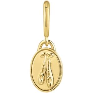 gorjana – Varsity Parker Charm 1/4″ – 18k Gold-Plated Brass – Sports Enthusiasts – Personalize Your Jewelry – Easy Attachment and Removal(Dance)