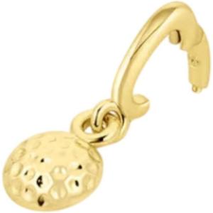 gorjana – Varsity Parker Charm 1/4″ – 18k Gold-Plated Brass – Sports Enthusiasts – Personalize Your Jewelry – Easy Attachment and Removal(Golf)