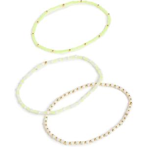 gorjana Women’s Poppy Gem Bracelet Set(Howlite)