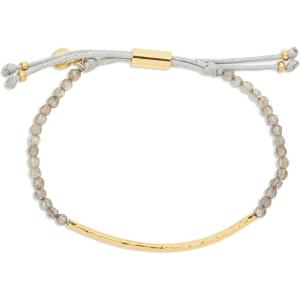 gorjana Women’s Power Gemstone Bracelet for Balance, Adjustable Slide Closure(Gold plated)