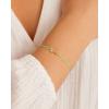 gorjana – Palm Prism Bracelet 6 1/4″ to 7 1/4″- 18k Gold Plating – Adjustable – Special Event Wear – Dainty Palm Charm with Faceted Prism Detail